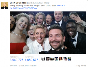 Selfie at the Oscars 2014